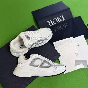 Dior White and Gray Athletic Shoes